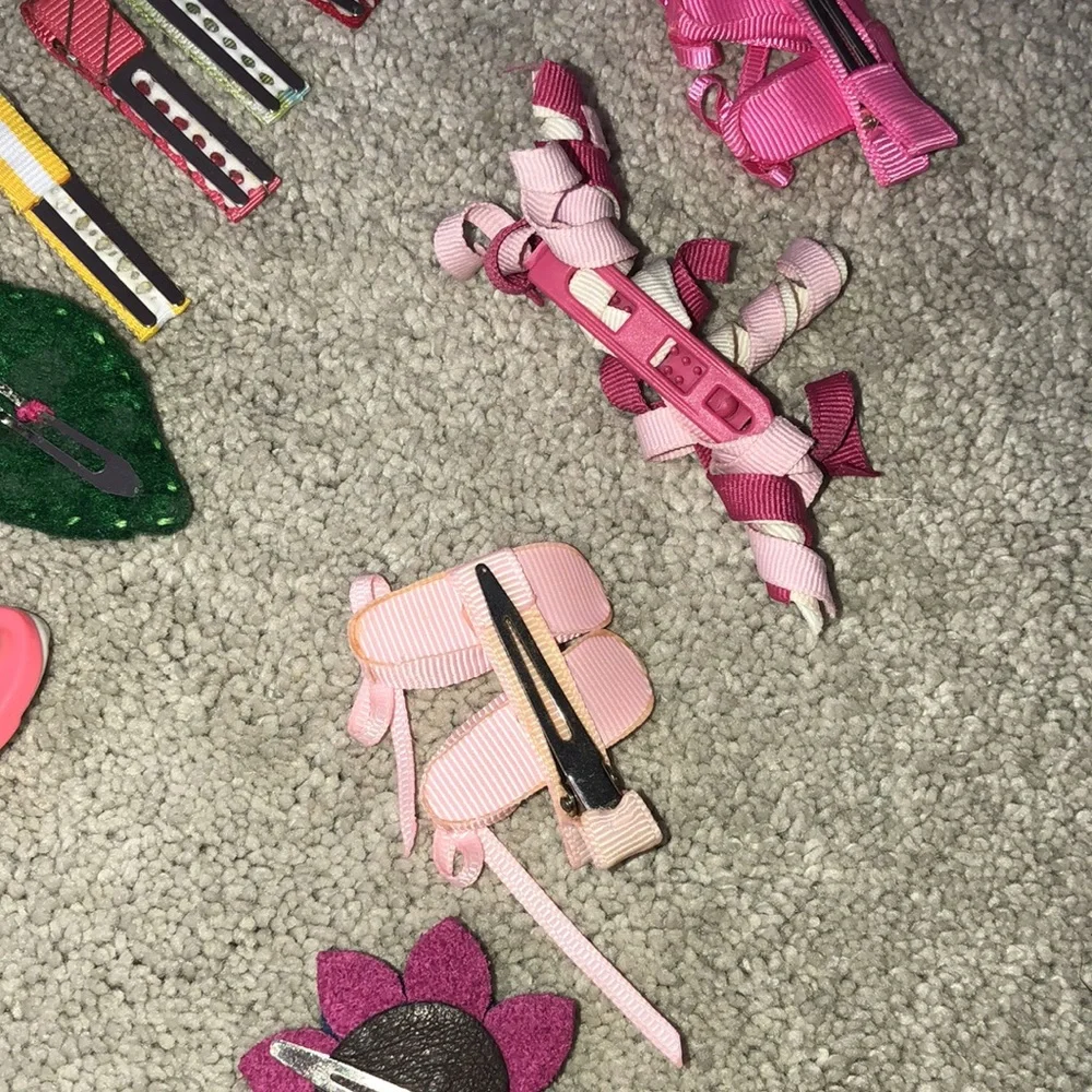 Handmade Girls kids Hair Accessories‎ clip’s barrettes Tie Lot (18) Ballet Shoes